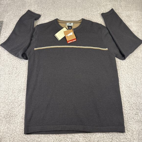 horny toad 100% Merino Wool Orlando Caviar Gray Size L NWT - Picture 1 of 9